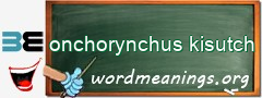 WordMeaning blackboard for onchorynchus kisutch